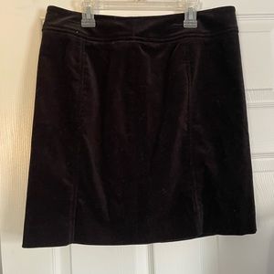Jones NY Signature Velvet Skirt NWT Black Size 10P